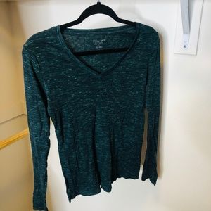 Blue/Green V-Neck